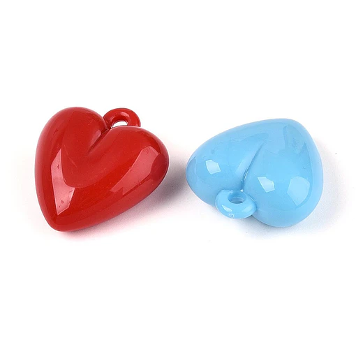 Corazones acrílicos | Colores surtidos 