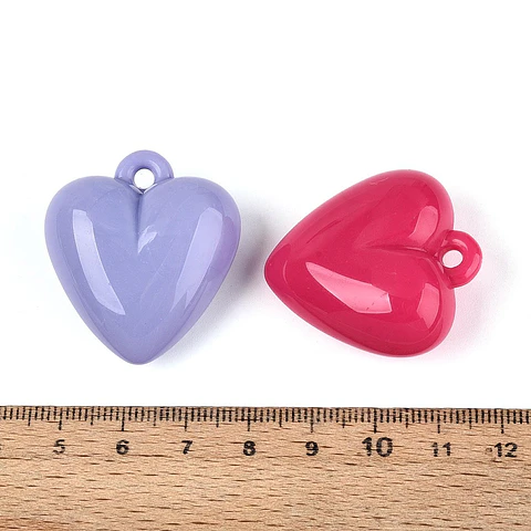 Corazones acrílicos | Colores surtidos 