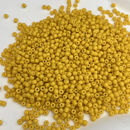 Mostacilla 3mm | Amarillo Mostaza Matte