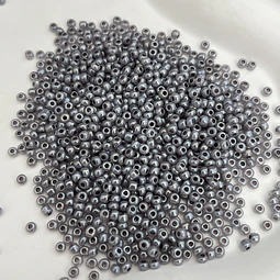 Mostacilla 3mm | Gris nacarado