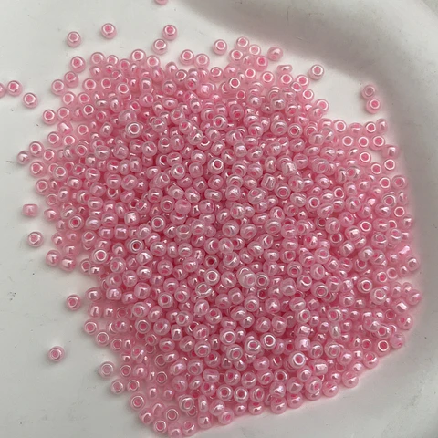 Mostacilla 3mm | Rosado Nacarado