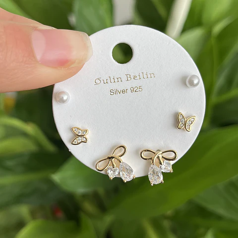 Set de Aros | Baño de oro 18k