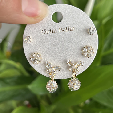 Set de Aros | Baño de oro 18k