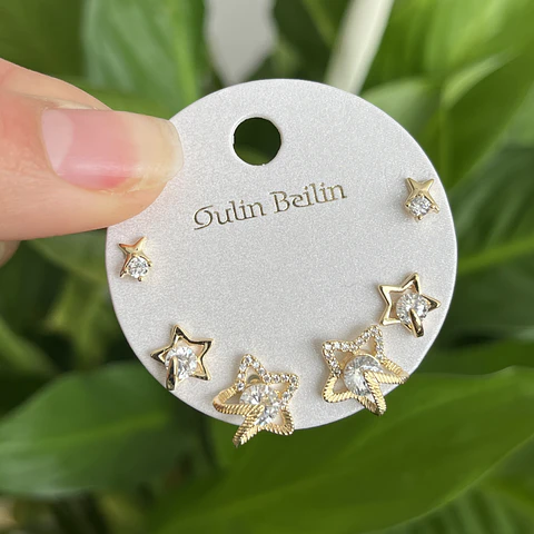 Set de Aros | Baño de oro 18k