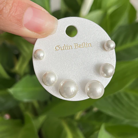 Set de Aros Perlas | Baño de oro 18k