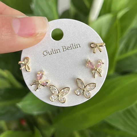 Set de Aros | Baño de oro 18k