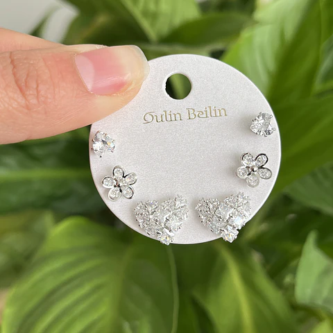 Set de Aros | Baño de Plata 