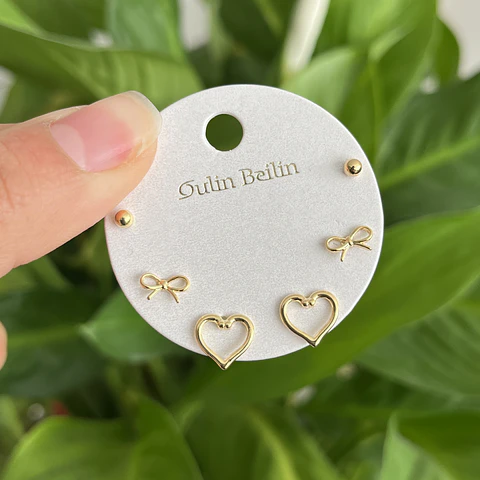 Set de Aros | Baño de oro 18k