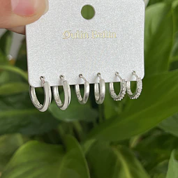Set de Aros | Baño de Plata 