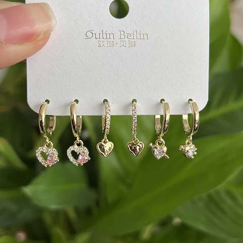 Set de Aros | Baño de oro 18k