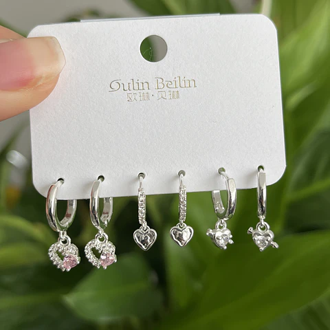 Set de Aros | Baño de Plata 