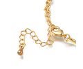Pulsera de Corazón Con Cadena | Baño de oro 18k