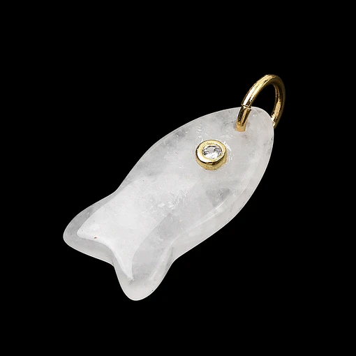 Colgante de Pez | Cuarzo Cristal