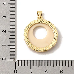  Colgante de Resina | Baño de oro 18k