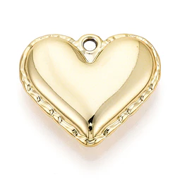  Colgante Corazón Dorado | Acrilico