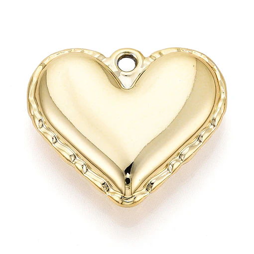 Colgante Corazón Dorado | Acrilico