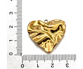 Colgante Corazón Arrugado | Acero Inoxidable