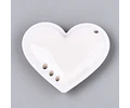 Colgante Corazón Acrílico | Blanco