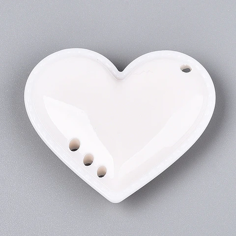 Colgante Corazón Acrílico | Blanco