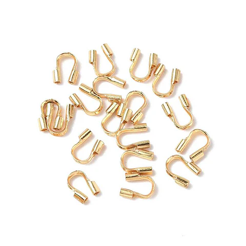 10 unidades - Protector de Alambre | Baño de oro 18k