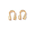 10 unidades - Protector de Alambre | Baño de oro 18k