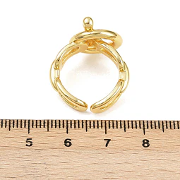  Anillo Ajustable OT | Baño de oro 18k