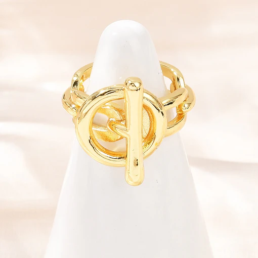 Anillo Ajustable OT | Baño de oro 18k