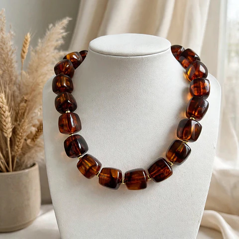 Collares Acrílico Cuadrado 