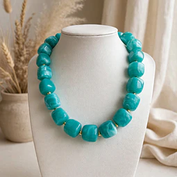  Collares Acrílico Cuadrado 