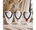 Collares de Acrilico con Corazones 
