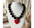Collares de Acrilico con Corazones 
