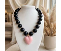 Collares de Acrilico con Corazones 