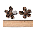 Colgante de Flor de Resina Con Estampado de Animal Print de Leopardo 