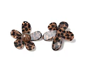 Colgante de Flor de Resina Con Estampado de Animal Print de Leopardo 
