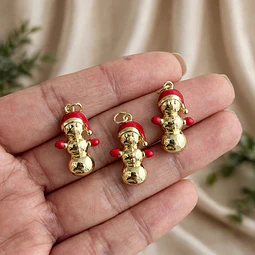 Colgante Muñeco Navideño | Baño de oro 18k