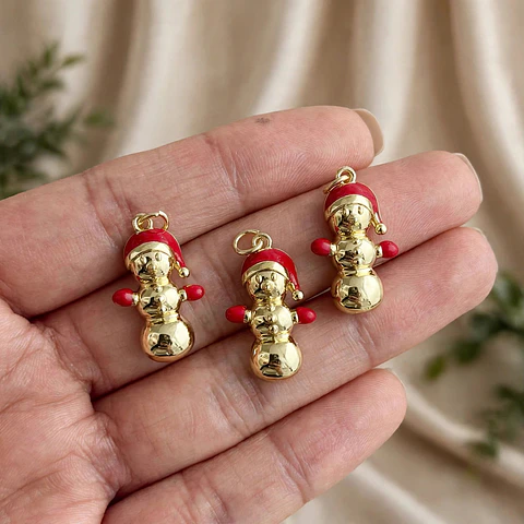 Colgante Muñeco Navideño | Baño de oro 18k