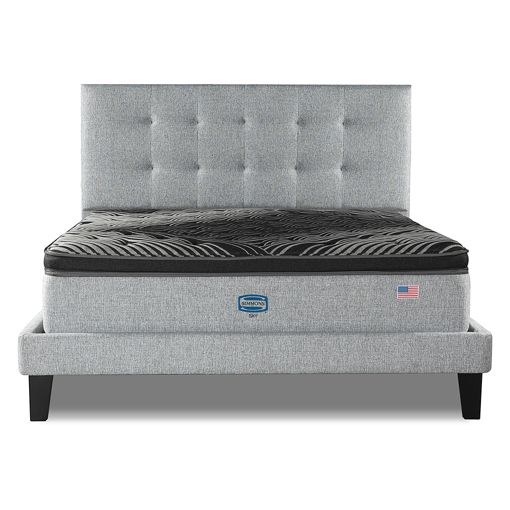 Cama bgn simmons sky king box plata 055 + resp.tibet plata 1