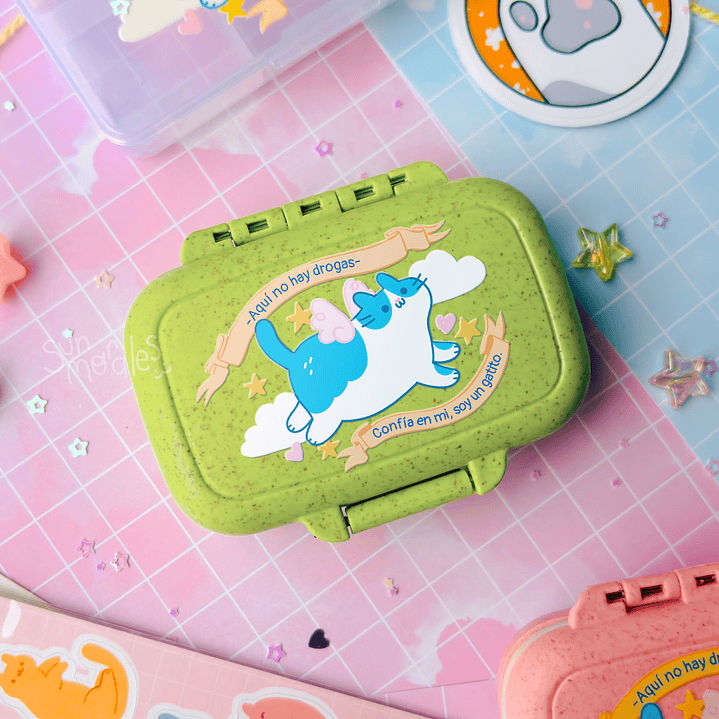 Pastillero Confía en mi soy un gatito [Hermético] 4