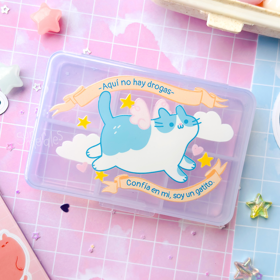Pastillero Confía en mi soy un gatito 1