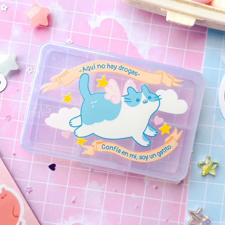Pastillero Confía en mi soy un gatito 1