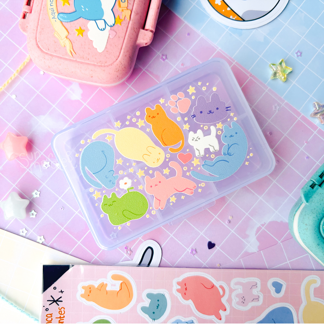 Pastillero Gatitos y estrellas 1