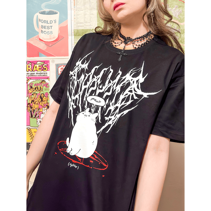 Polera Gatito is Metal 2