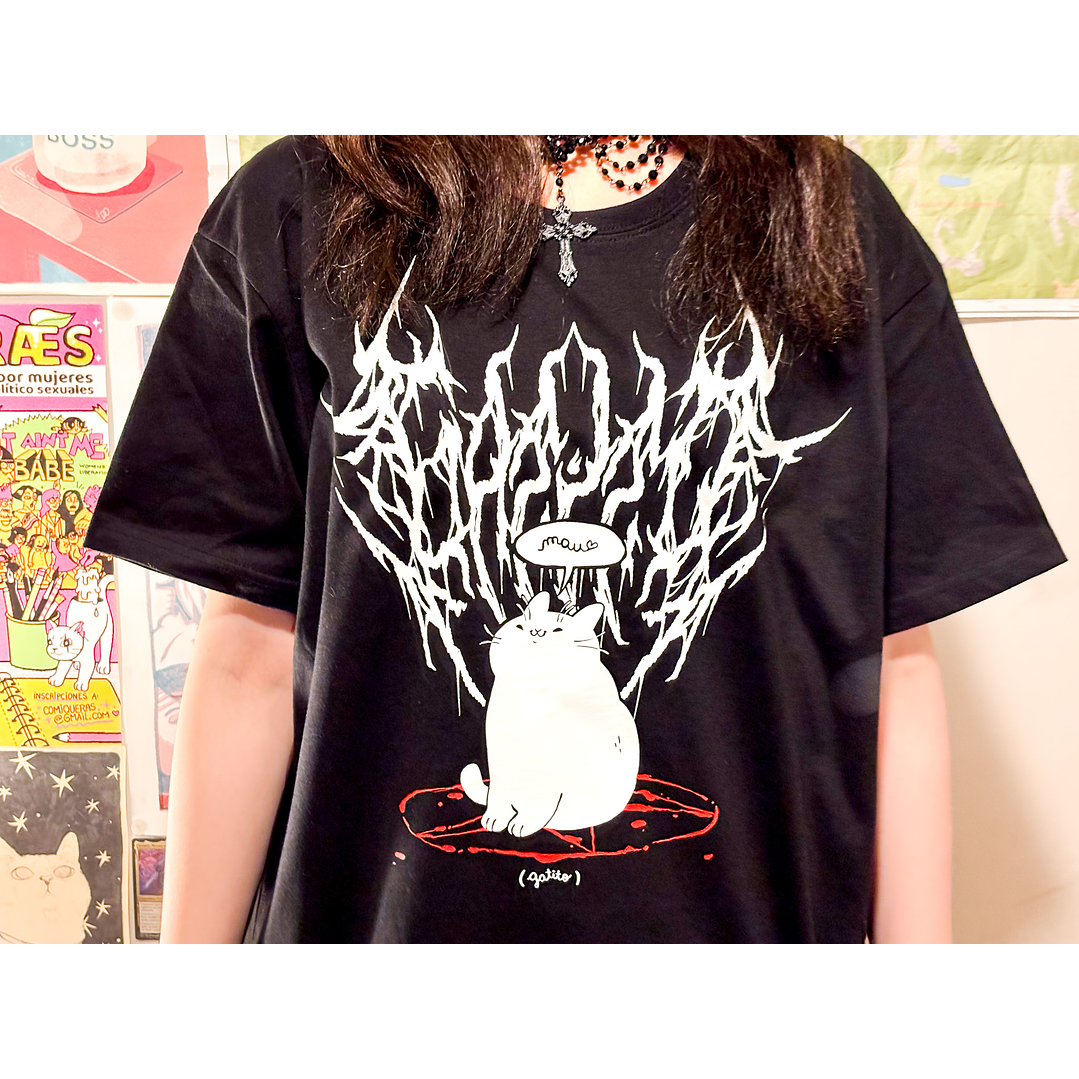 Polera Gatito is Metal 3