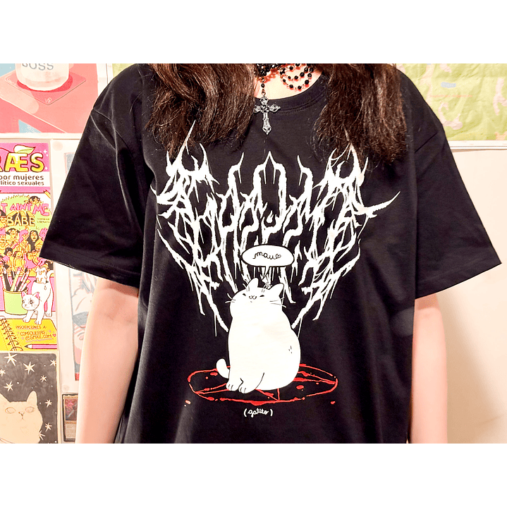Polera Gatito is Metal 3