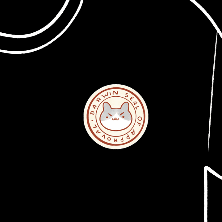Darwin seal of aproval Estampado tipo LOGO [pechito] 3