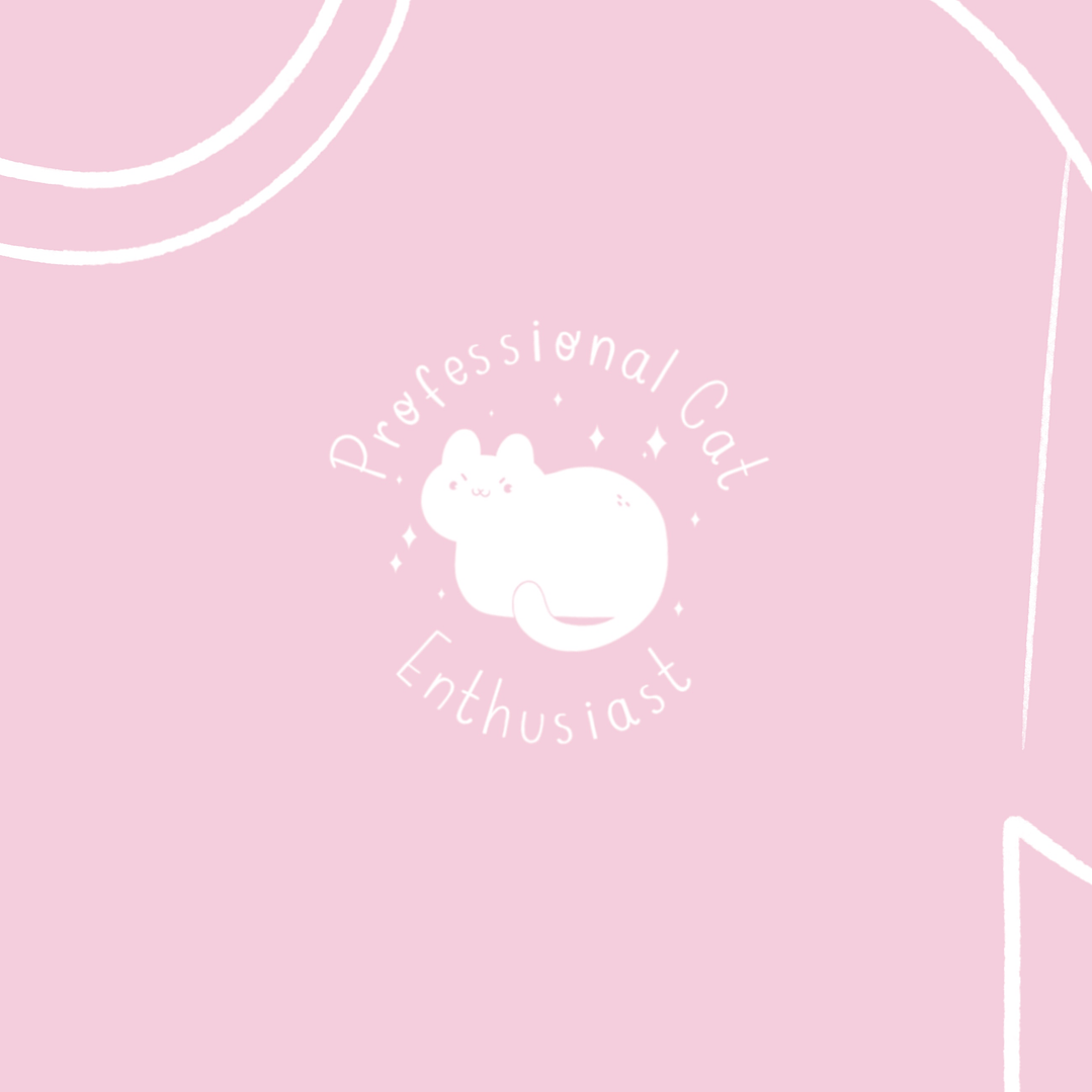 Professional Cat Enthusiast Estampado tipo LOGO [pechito] 2