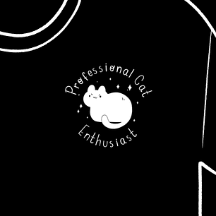 Professional Cat Enthusiast Estampado tipo LOGO [pechito]