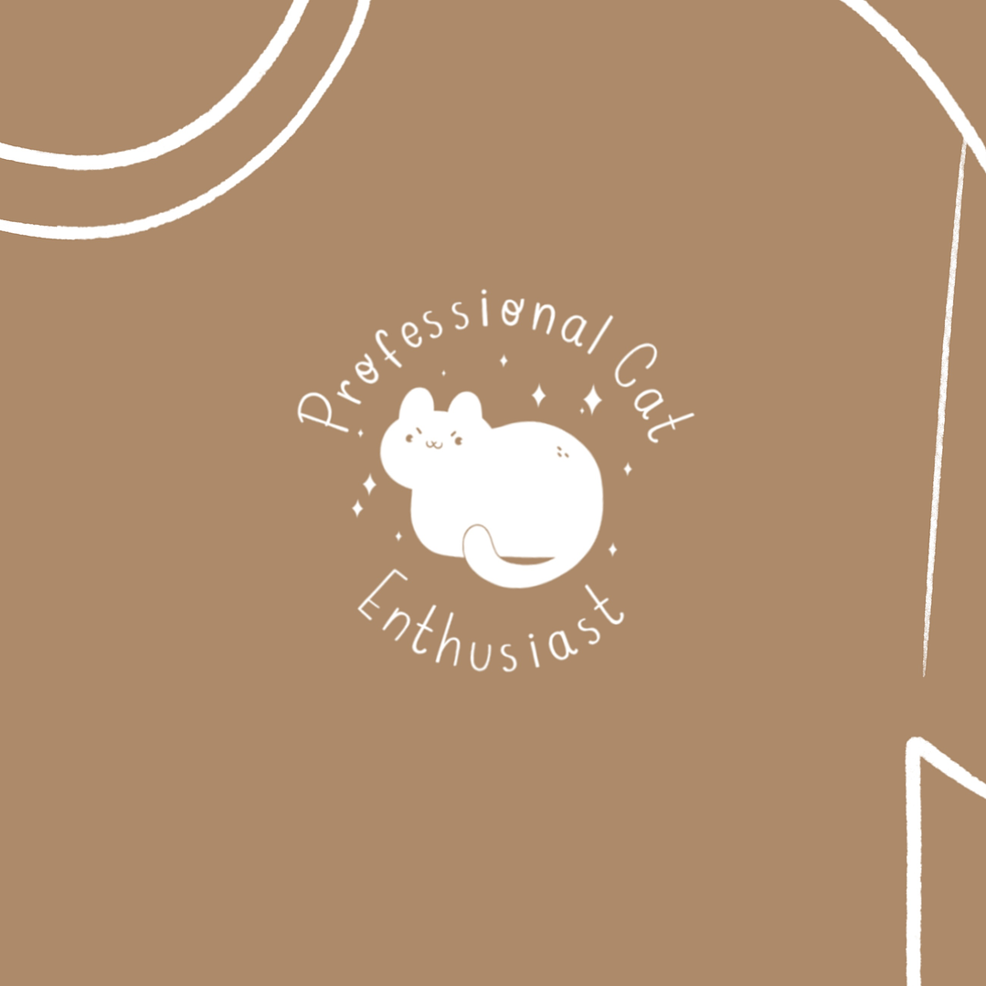 Professional Cat Enthusiast Estampado tipo LOGO [pechito] 3