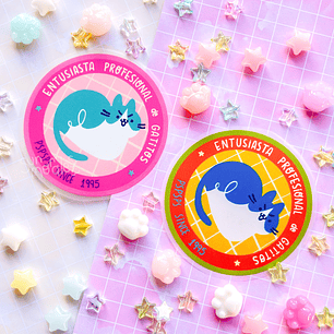 Parche Entusiasta de Gatitos DTF textil