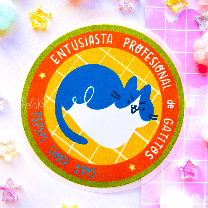 Parche Entusiasta de Gatitos DTF textil 2